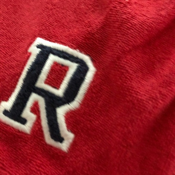 Red Terry Warm Up Suit - Picture 5 of 13